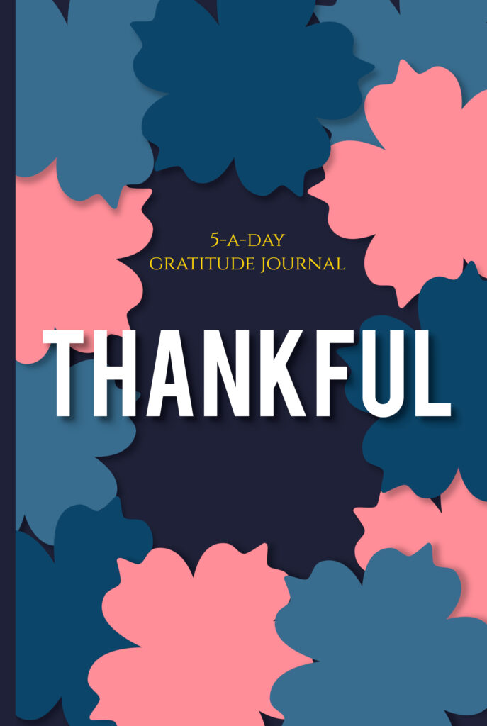 Full color bold flowers gratitude journal